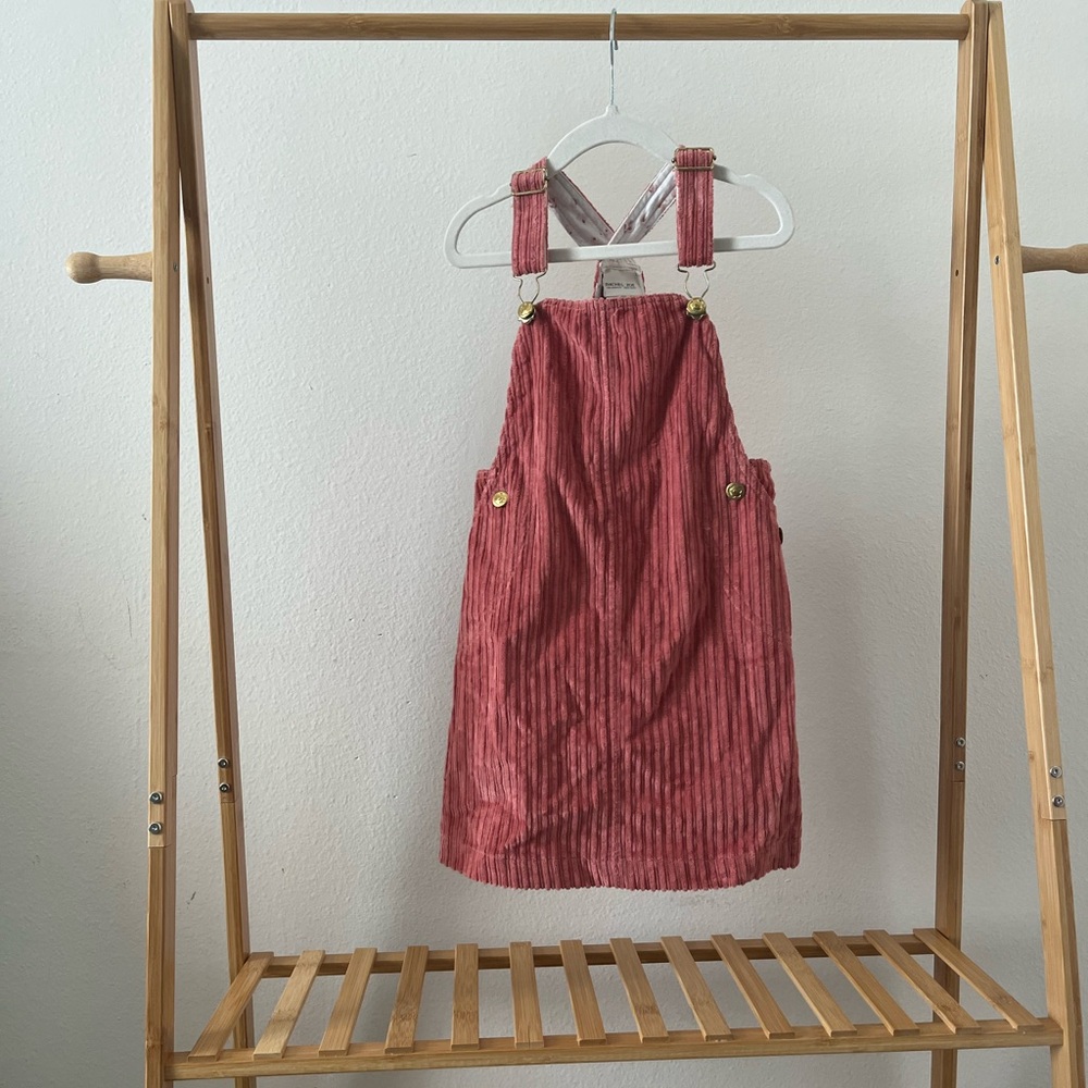 Rachel Zoe Pink Corduroy Pinafore